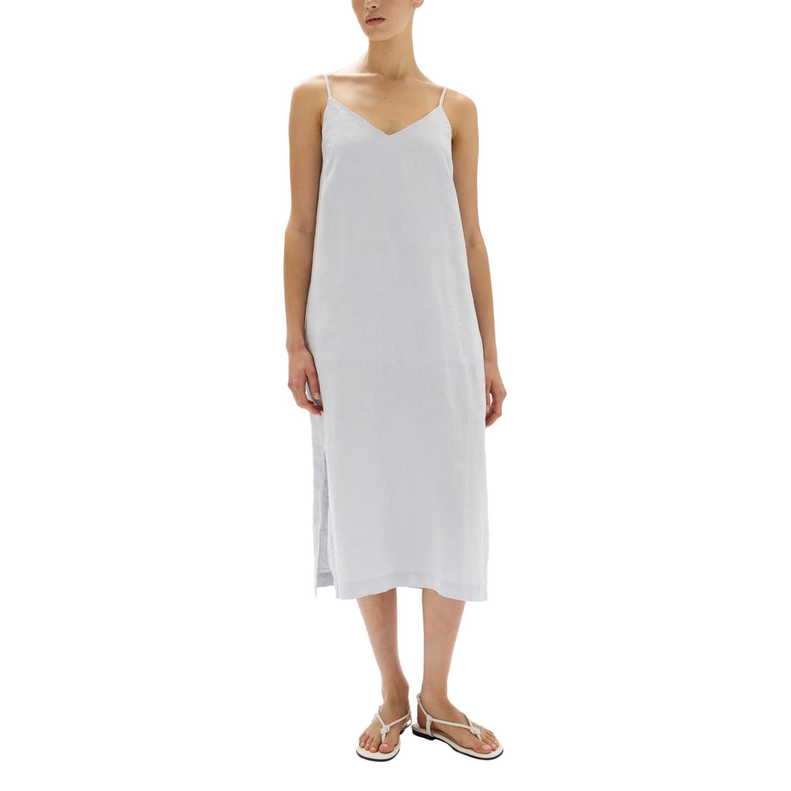 Assembly Label Vallory Linen Slip Dress Blue Haze